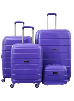 ROWER Luggage Set – Travelling Hard Shell  Expandable Suitcase With Spinner Wheels & TSA 3 Digit Number Lock-Set of 4 Trolley Bags  (20/24/28/14 Inches)  - Image 1