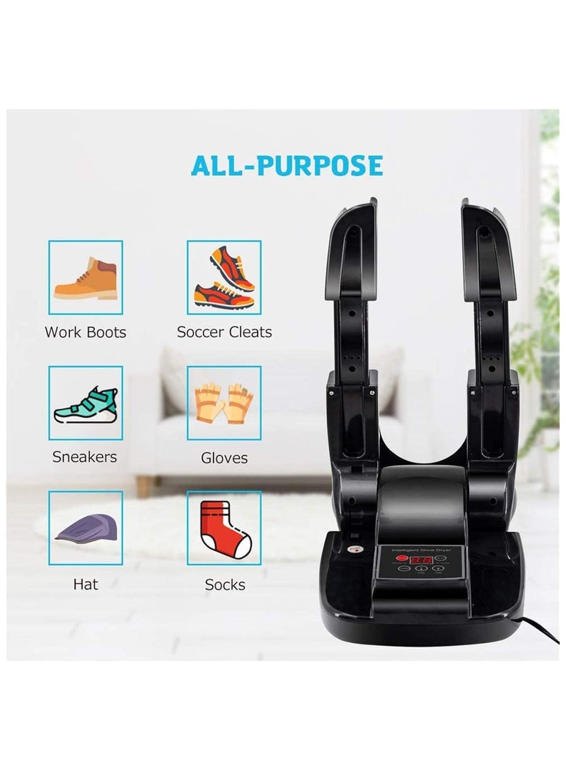 Shoe Dryer,Glove Dryer Boot Warmer with Heat Blower, Portable Adjustable Rack and Timer, Folding Design & Quick Drying for Shoes, Gloves, Hats, Socks, Ski Boots  - Image 5