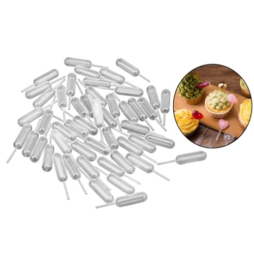 CALANDIS™ 50x Cupcake Pipettes 4ml Clear Squeeze Dropper for Cupcakes Pastries Waffles Style A | Other Kitchen Tools & Gadgets | Kitchen Tools & Gadgets | Kitchen, Dining & Bar - Image 2