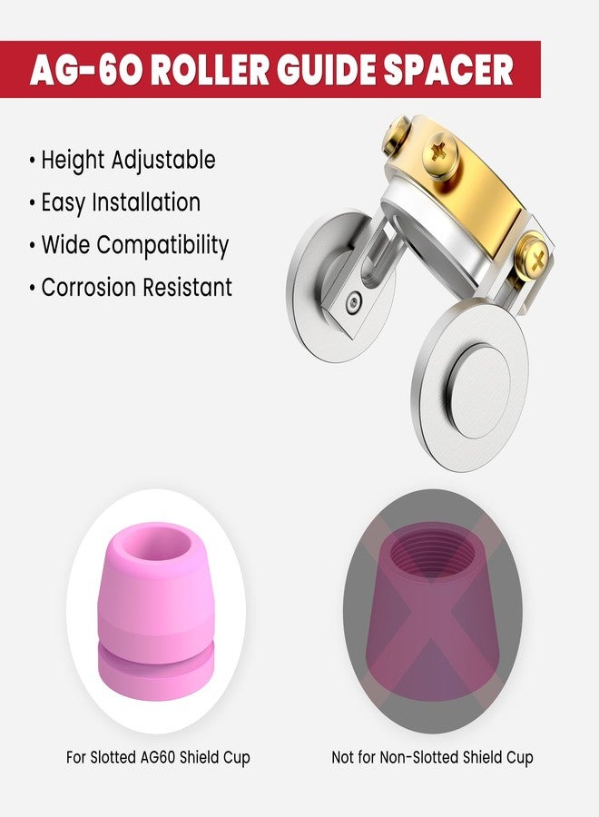 bestarc AG-60 Plasma Cutter Roller Guide Wheel Spacer Compass Stand Off for SG-55, WSD-60 Torch and BTC500DP Plasma Cutter, Fit Pilot Arc Starting - Image 5