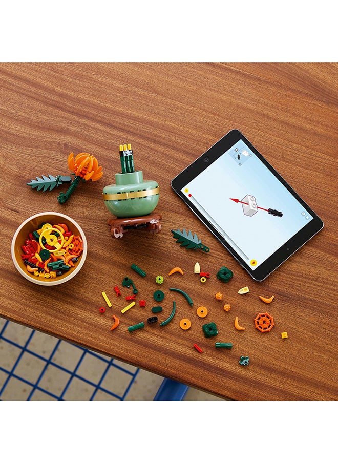 LEGO - زخارف زهور الأقحوان، مجموعة بناء إبداعية للبالغين، هدية نبات بدون صيانة، عرض زهور من مجموعة النباتات، أنشطة مريحة 10368 (287 قطعة) - Image 1