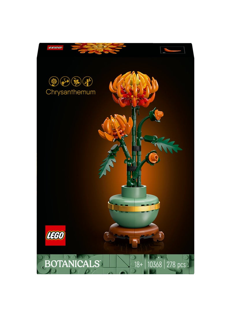 LEGO Botanicals Chrysanthemum Flower Decor Building Set 10368 (278) Pieces  - Image 2