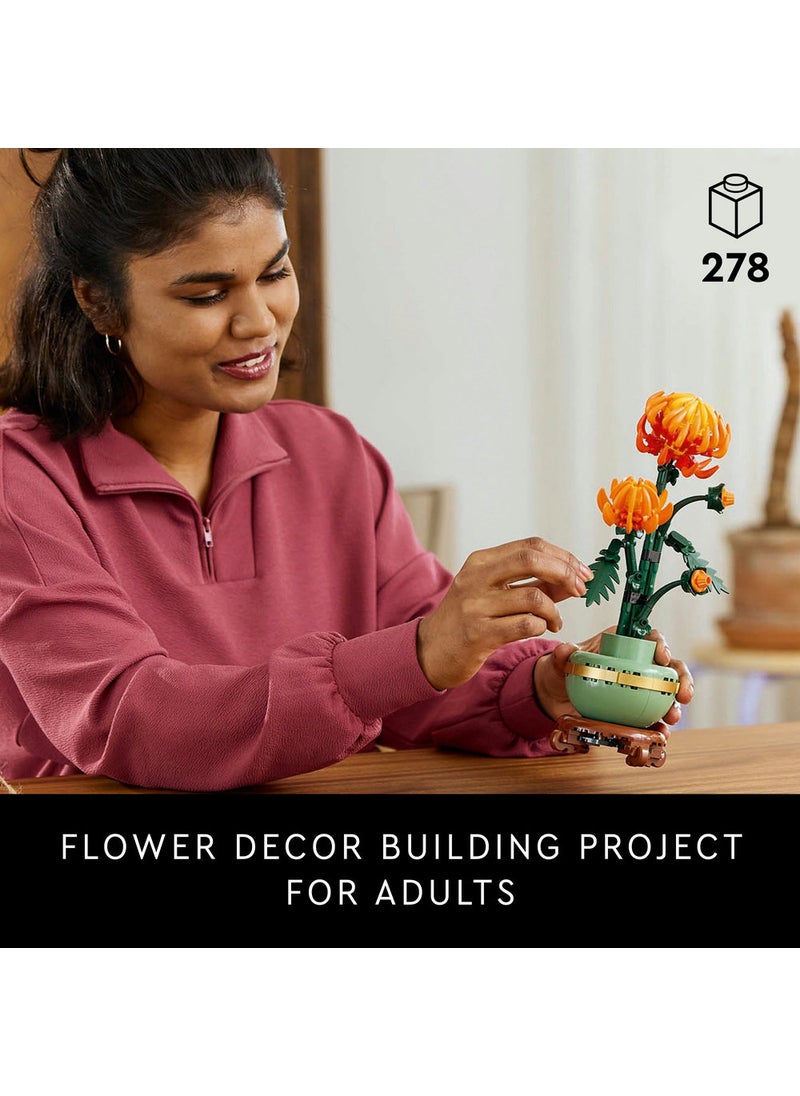 LEGO Botanicals Chrysanthemum Flower Decor Building Set 10368 (278) Pieces  - Image 3