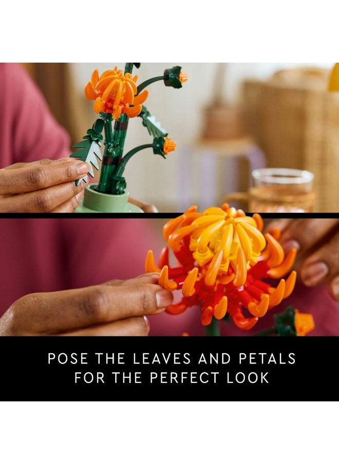 LEGO Botanicals Chrysanthemum Flower Decor Building Set 10368 (278) Pieces  - Image 5