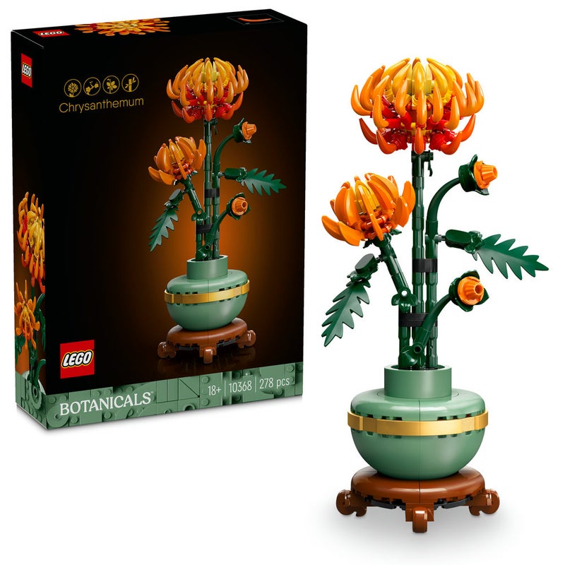 ليغو Botanicals زهرة الأقحوان، مجموعة بناء ديكور عيد الحب للبالغين (٢٧٨ قطعة) 10368 - Image 1
