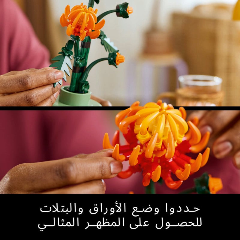 ليغو Botanicals زهرة الأقحوان، مجموعة بناء ديكور عيد الحب للبالغين (٢٧٨ قطعة) 10368 - Image 5