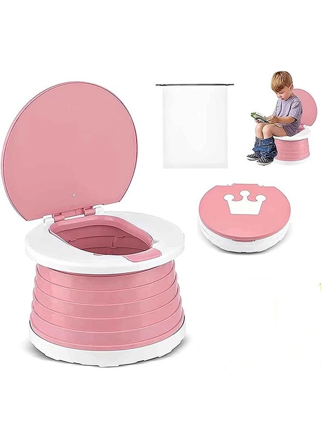 meayul Portable Potty For Kids, Toddlers Foldable Travel Potty, Training Seat Children's Portable Toilet Potty Chair Toddlers Training Toilet - Image 1