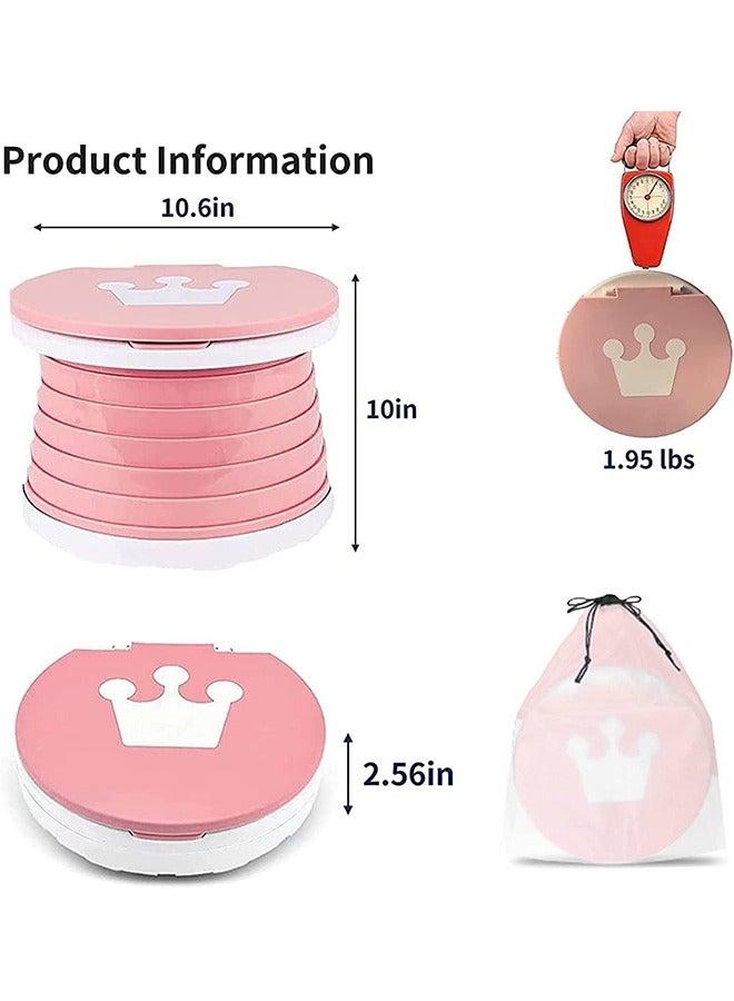 meayul Portable Potty For Kids, Toddlers Foldable Travel Potty, Training Seat Children's Portable Toilet Potty Chair Toddlers Training Toilet - Image 2