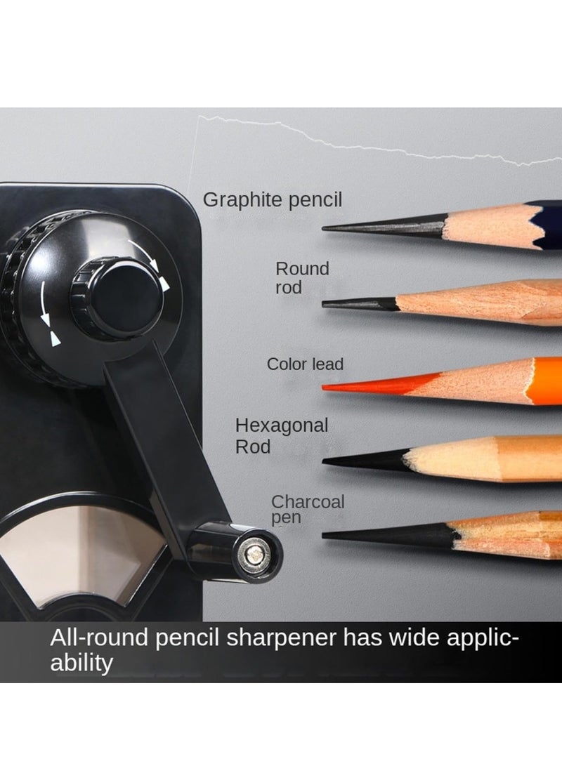 general Sketch pencil hand pencil sharpener alloy multifunctional charcoal pencil sharpener art student pencil sharpener - Image 2