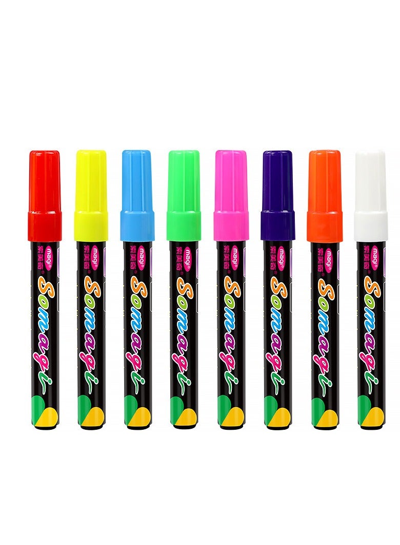 Somagic 8-Piece School Art Painting Chalk Highlighter Pen Set Multicolour - Image 2