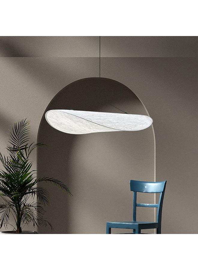 YD Pendant Light Fabric Lantern Chandelier Modern Ceiling Hanging Lamp Ribbed Pendant Lights 3 Color Droplight for Living Room Bedroom Hotel Hall Cafe Art Decor Lighting 3000K 4000K 6500K (60cm) - Image 5