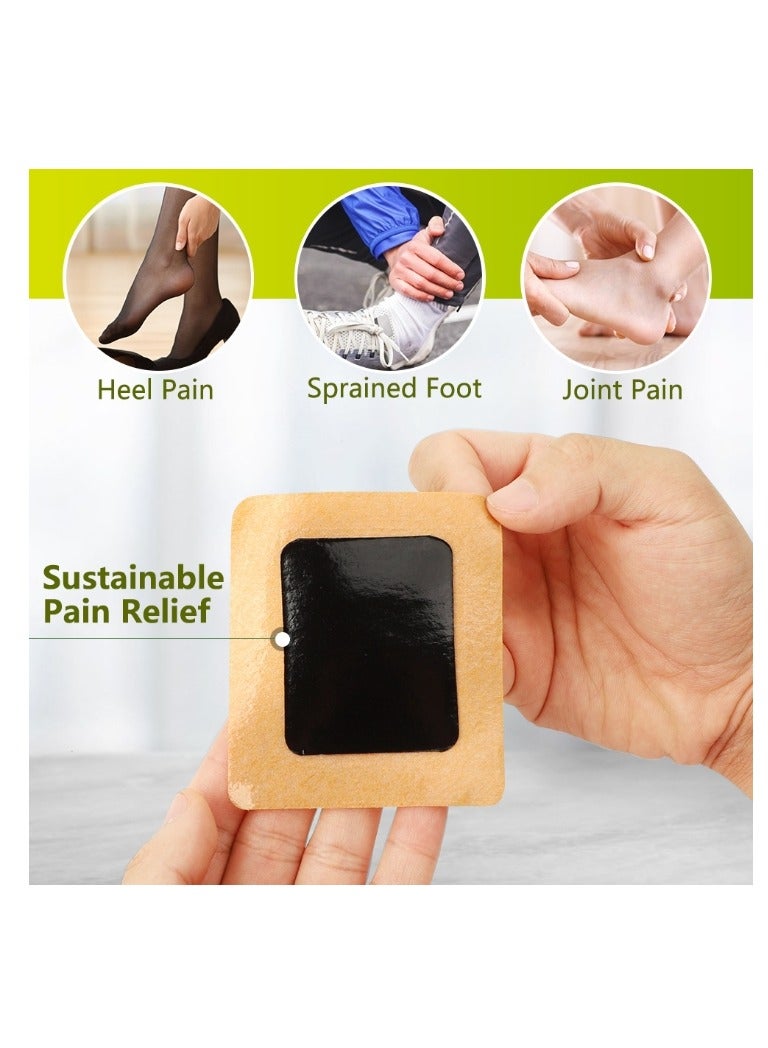 Sumifun 6 Pcs Heel Pain Relief Patch Pain Patch Designed for Feet Relieve Heel Pain and Relax Muscles Pain Relief Patch Foot Pain Treatment Patches Heel Pain Treatment Plaster - Image 3