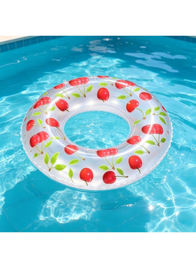 Cherry Circle New Summer Watermelon Swimming Ring Pvc Thick Single-layer Best Red Watermelon Ring - Image 1