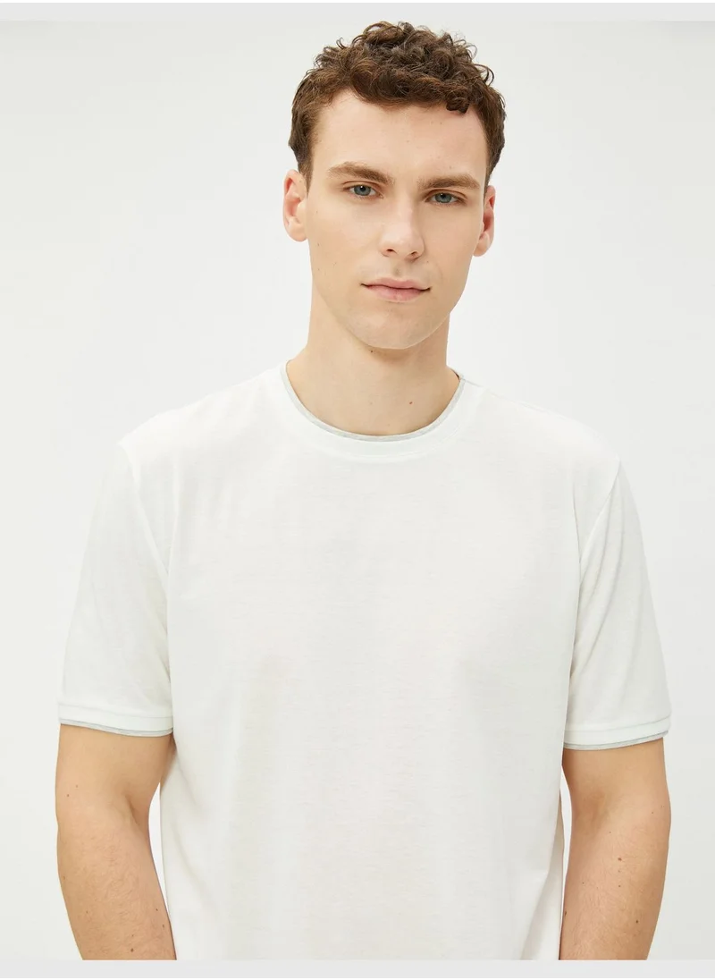 KOTON Basic Cotton T-Shirt Crew Neck Short Sleeve