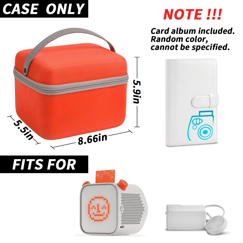 ANKHOH Hard Case Compatible with Yoto Player 3rd Generation Kids Bluetooth Speaker, Cards CD Music Player Storage Holder, Kids Songs MP3 Machine Carrying Box Fits for Charging Cable (Card Album Included) - Image 2