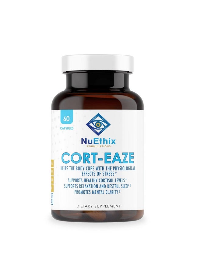 NuEthix Formulations - Corteaze Cortisolcontrol Supplement To Promote Relaxation And Better Sleep 60 Capsules 30 Servings - Image 1