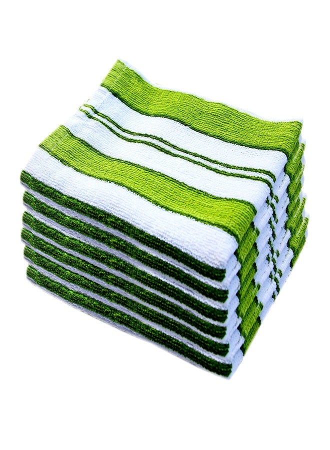Space Fly Striped Hand Towels, High Absorbent 50GSM, Set of 6, Size : 12 inch X 18 inch (Multi Color) - Image 4