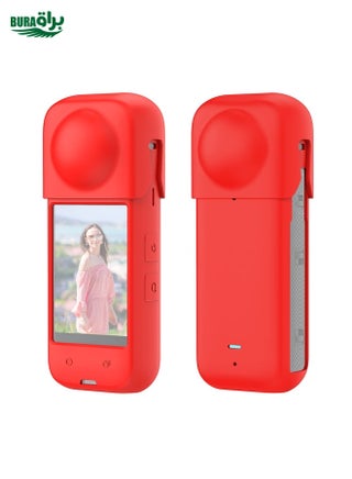 For Insta360 X4 PULUZ Full Body Dust-proof Silicone Protective Case (Red) - pzsku/Z6E81EFB3017DE6EB35DBZ/45/_/1738345913/3643f57e-ee7f-4ed9-8250-2c22ea344a8b