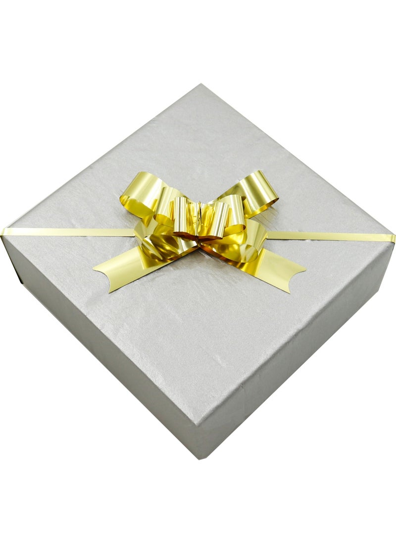 Repro Design Metallic Pull Bow Ornament - Gold 10 Pieces  - Image 1