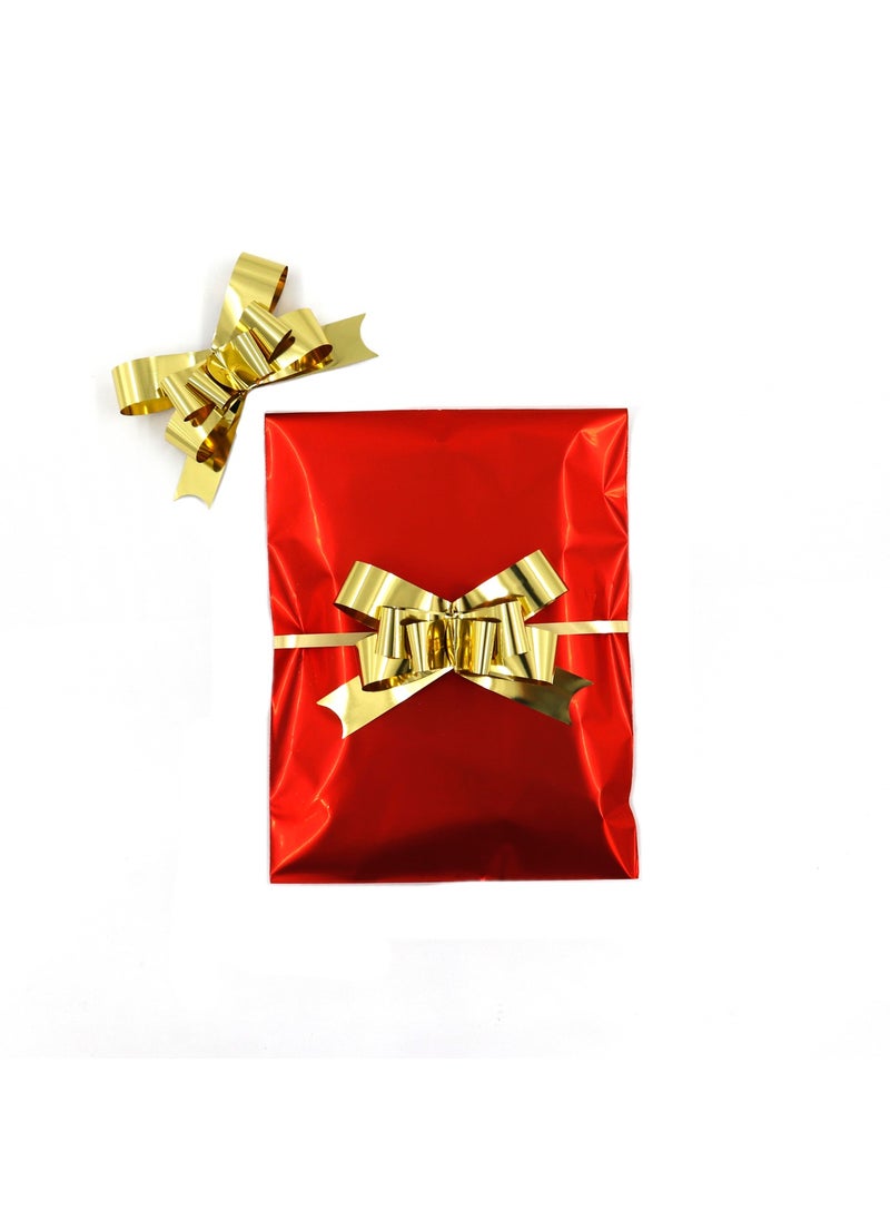 Repro Design Metallic Pull Bow Ornament - Gold 10 Pieces  - Image 2