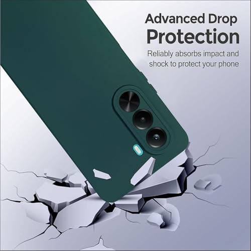SBMS غطاء خلفي سيليكون SBMS لهاتف Realme P4X 5G | بطانة داخلية من الألياف الدقيقة الناعمة | حماية للكاميرا مع نتوءات | غطاء خلفي مقاوم للصدمات لهاتف Realme P4X 5G (كاندي كلوث_أخضر) - Image 3