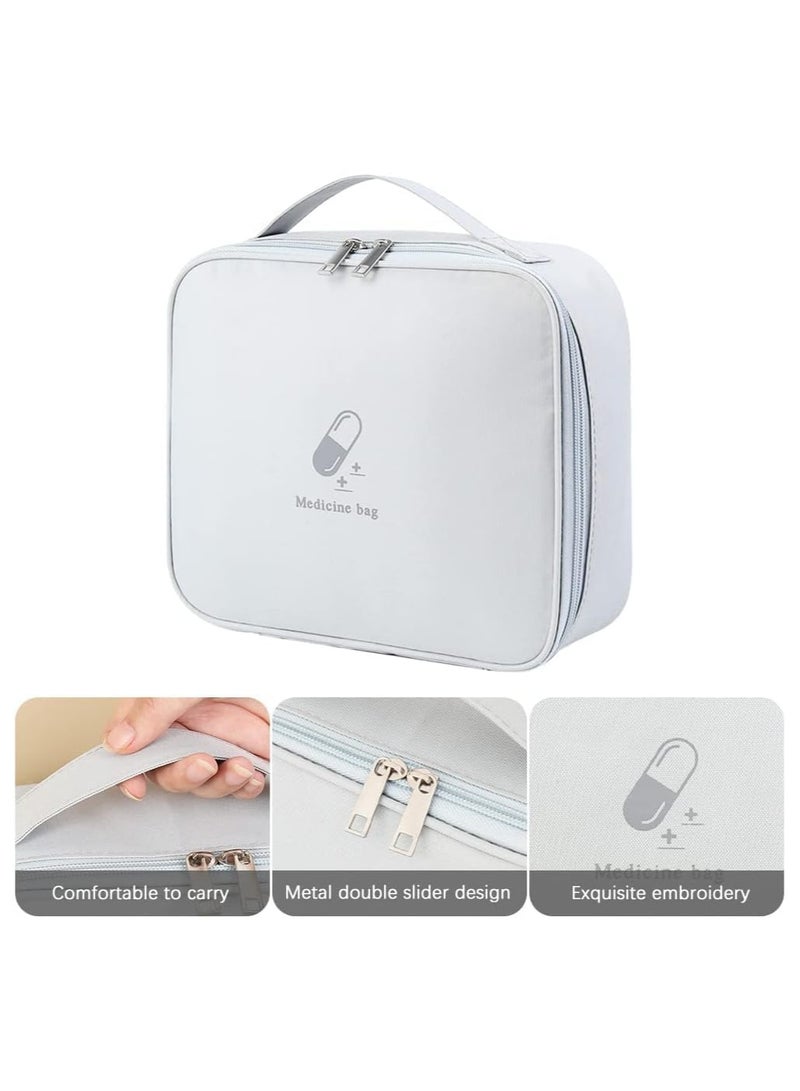 Generic First Aid Kit Bags, 2 Pcs Camping First Aid Bag, Medicine Tools Travel Storage Bag, Suitable For Home Outdoor Hiking Camping Car Office Workplace（grey） - Image 4