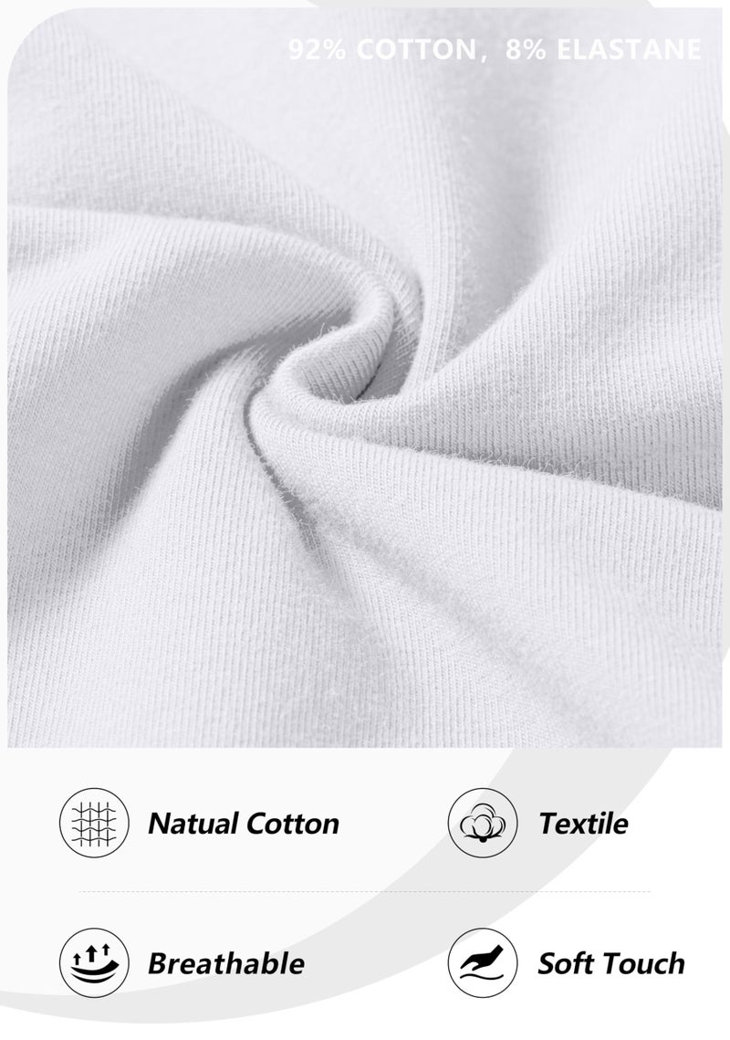 Pudolla Men's Cotton Sweatpants with Cargo Pockets Open Bottom Yoga Pants for Men Lounge Pants for Athletic Workout Casual(White XX-Large) - Image 5