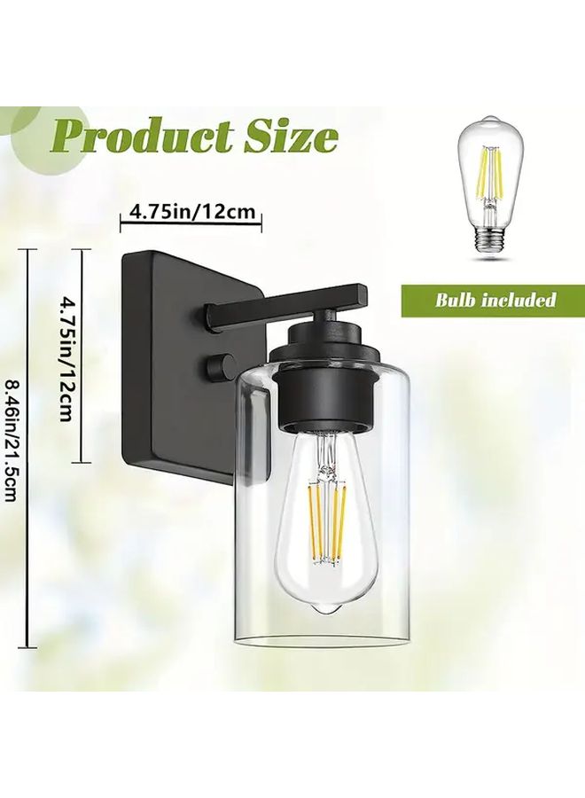 Modern Black Bathroom Wall Lights For Dressing Table Bedroom Living Room Corridor Hallway Mirror Kitchen E27 Base Bulbs Not Included - Image 3