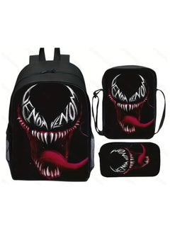 Spider-Man Spiderman Three-Piece Cartoon Backpack For Primary School Students 29*42*16cm 