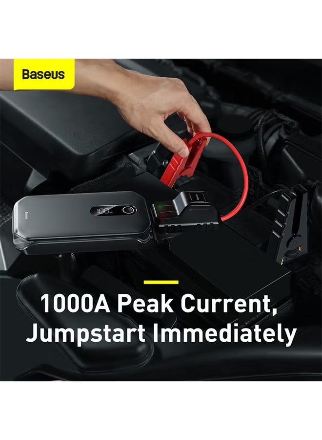Baseus Super Energy Pro Car Jump Starter (12V) – Supports 6.0L Gasoline & 3.5L Diesel Engines; Car Battery Booster with Smart USB Port - Image 4