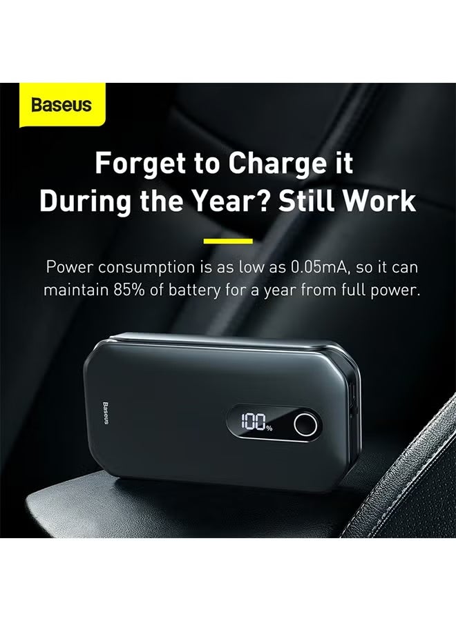 Baseus Super Energy Pro Car Jump Starter (12V) – Supports 6.0L Gasoline & 3.5L Diesel Engines; Car Battery Booster with Smart USB Port - Image 5