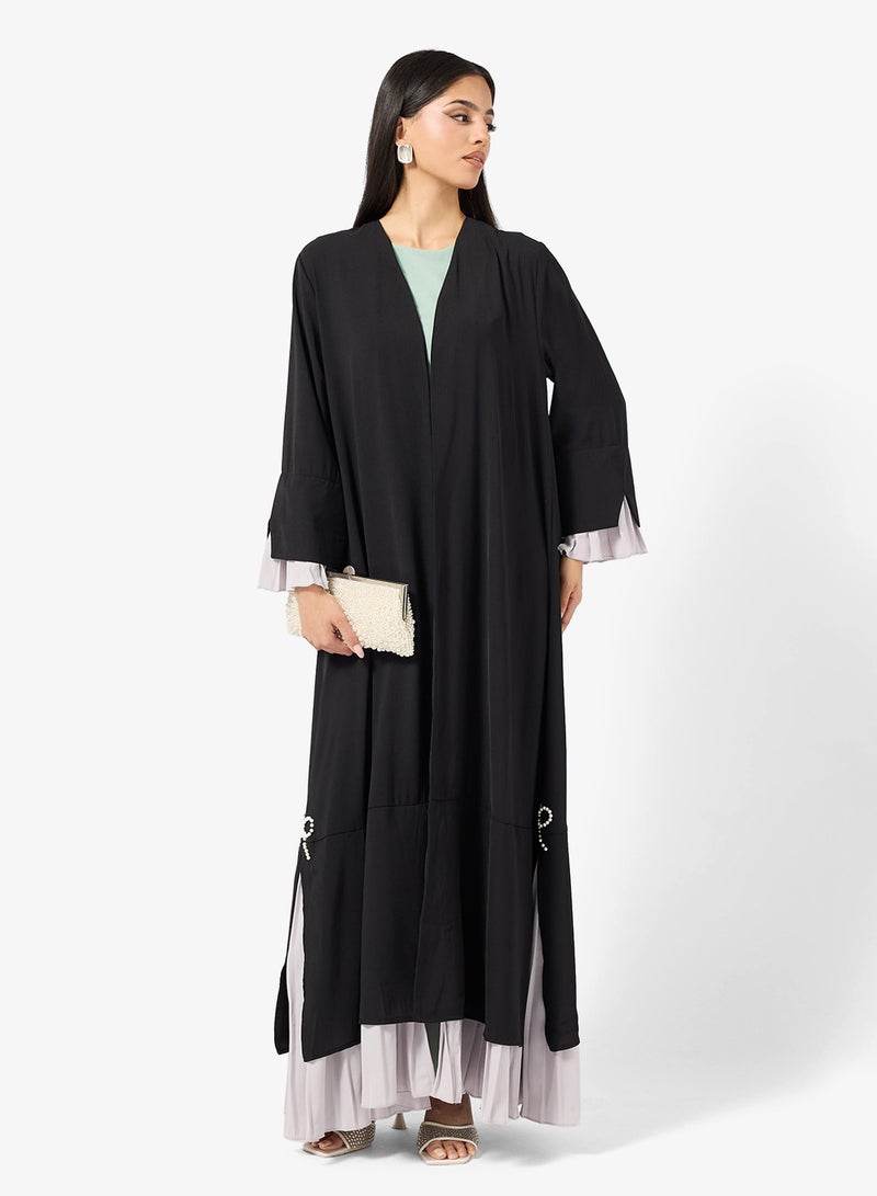 Khizana Abaya With Pleated Hem - Image 1