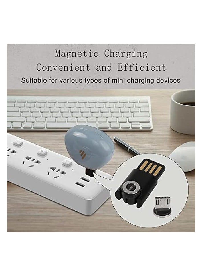erorex 540 Degree Rotating Magnetic USB Adapter Connector 2-in-1 5Pin Support 3A Data Transfer USB 2.0 Male to Type C Micro USB Male Converter, Black - Image 5