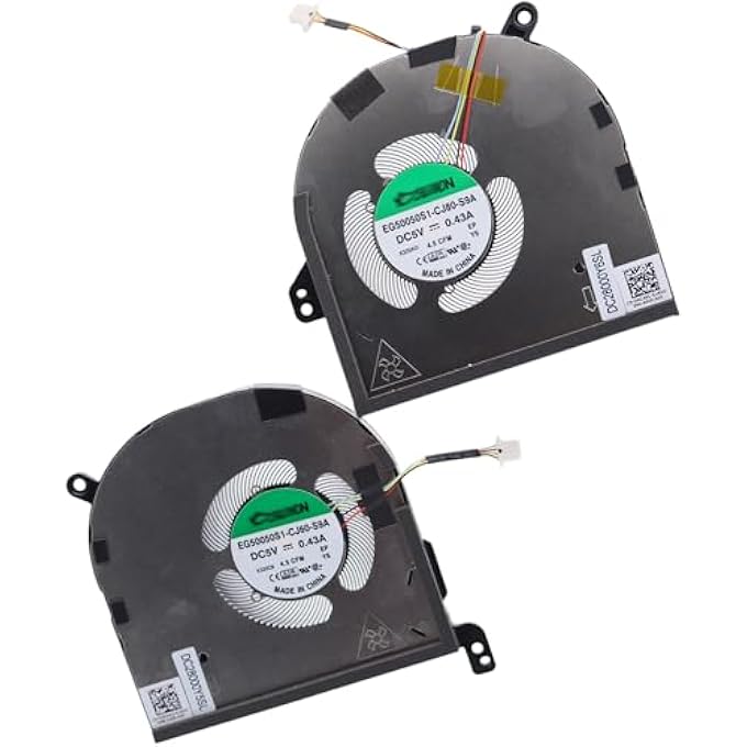 DEAL4GO CPU COOLING FAN 594WG 0594WG W/GPU GRAPHICS FAN MC4KC 0MC4KC REPLACEMENT FOR DELL XPS 15 9520 PRECISION 5570 - Image 1