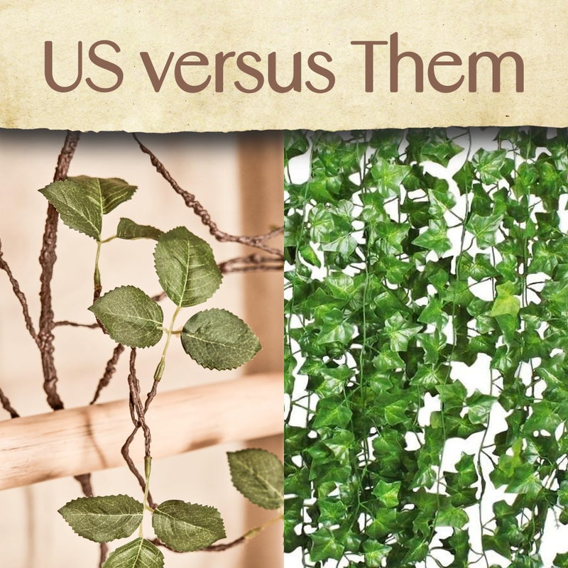 Branch & Wick Co. Artificial Ivy Garland Green Vines Garland 48 Inch â€“ Faux Silk Ivy Leaves with Clips â€“ Fake Vine Greenery for Wall Decor, Room Styling, Wedding Backdrops, Indoor Outdoor Events â€“ 2 Strands - Image 3
