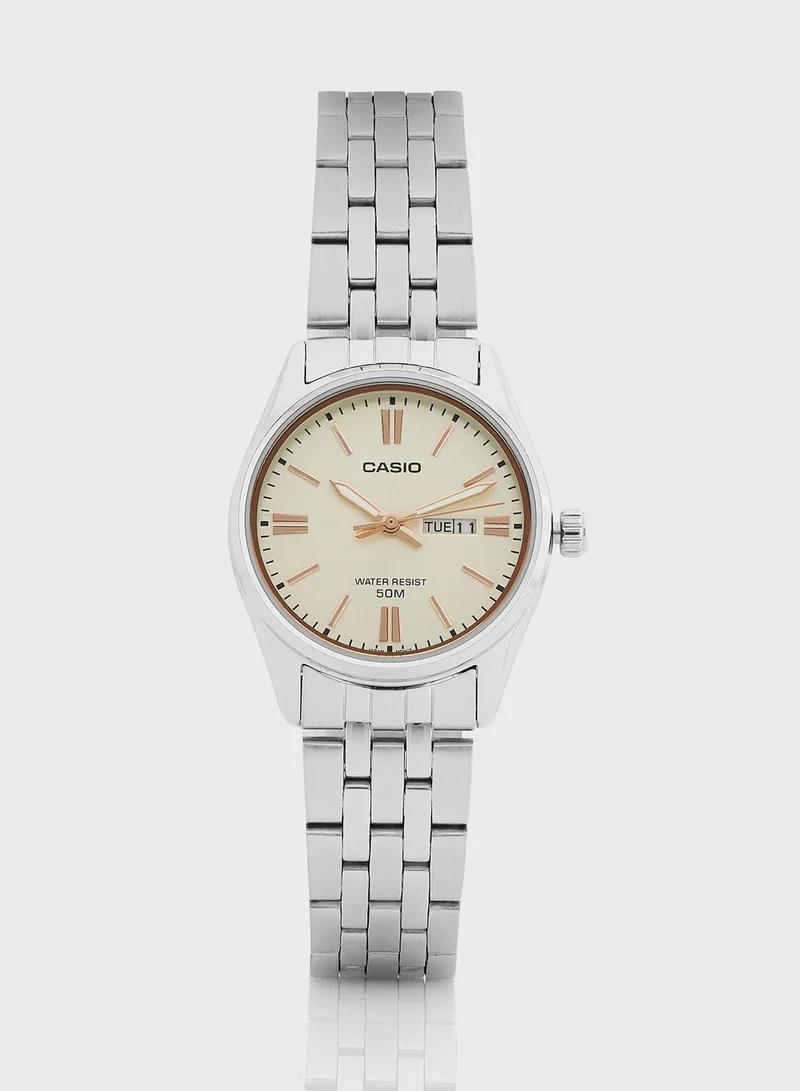 CASIO Steel Strap Analog Watch