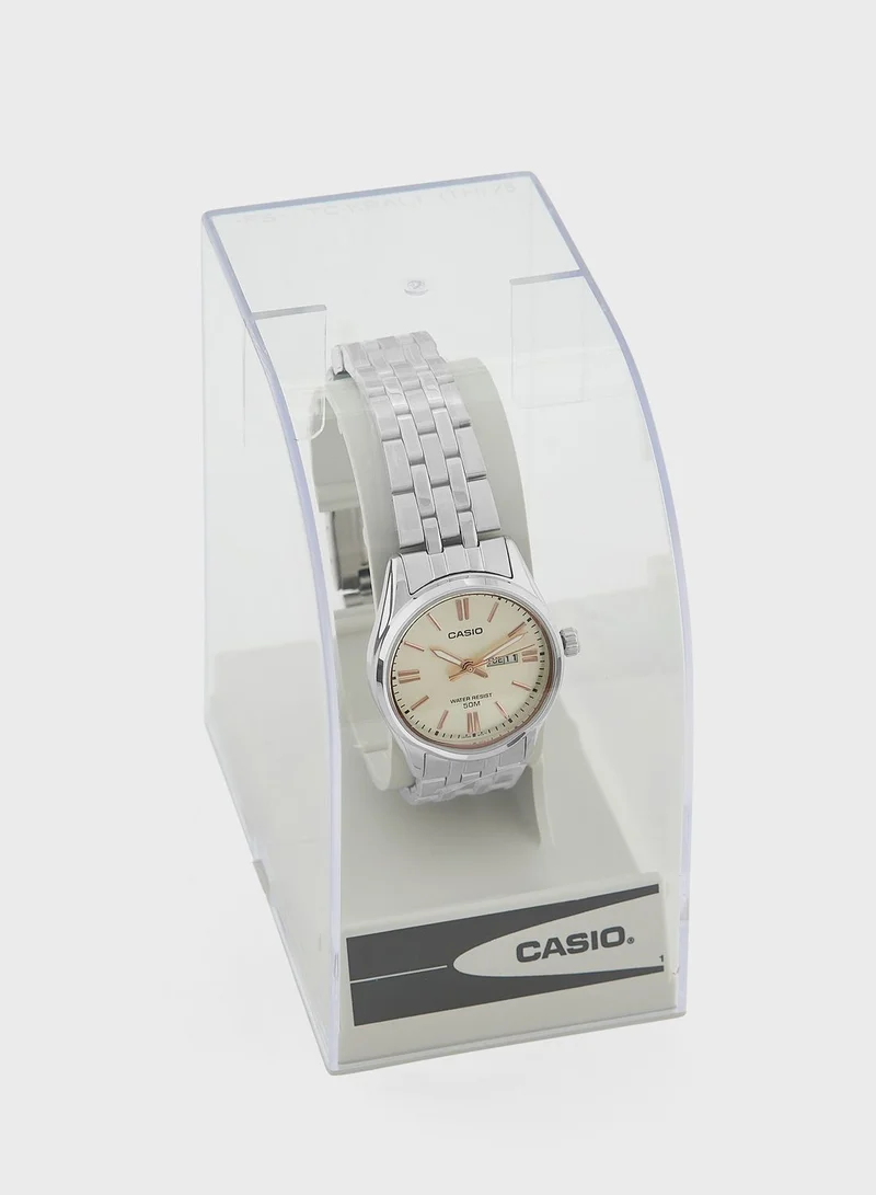 CASIO Steel Strap Analog Watch