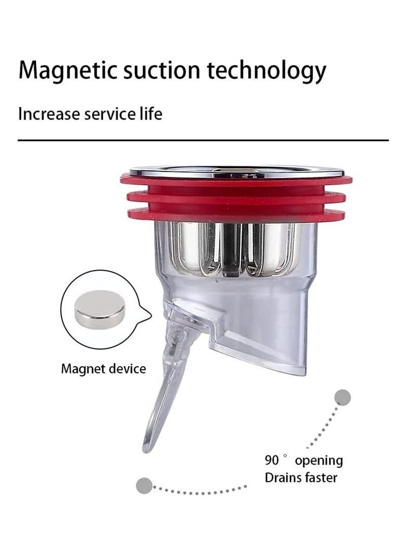 Magnetic One-Way Shower and Kitchen Drain Plug Prevents Backflow Fits 13-17 Inch Openings - Image 3