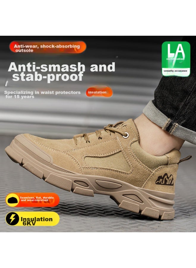 Old housekeeper Laoguanjia Safety Shoes For Men, Anti-Smashing, Puncture-Resistant, Breathable, Comfortable, Non-Slip, Wear-Resistant, Electrician Insulated Functional Work Shoes 389 41 - Image 5