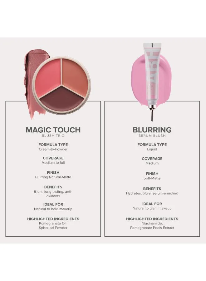 Anastasia Beverly Hills Multicolour Magic Touch Blush Trio - Berry/Rose Trio for Women | Best Price UAE