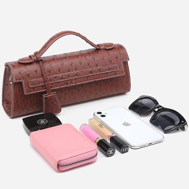 Women'S Bag 'S Popular Snake Pattern Handheld Small Square Bag Middle Eastern Ostrich Pattern Chain Shoulder Bag Trend - Image 2