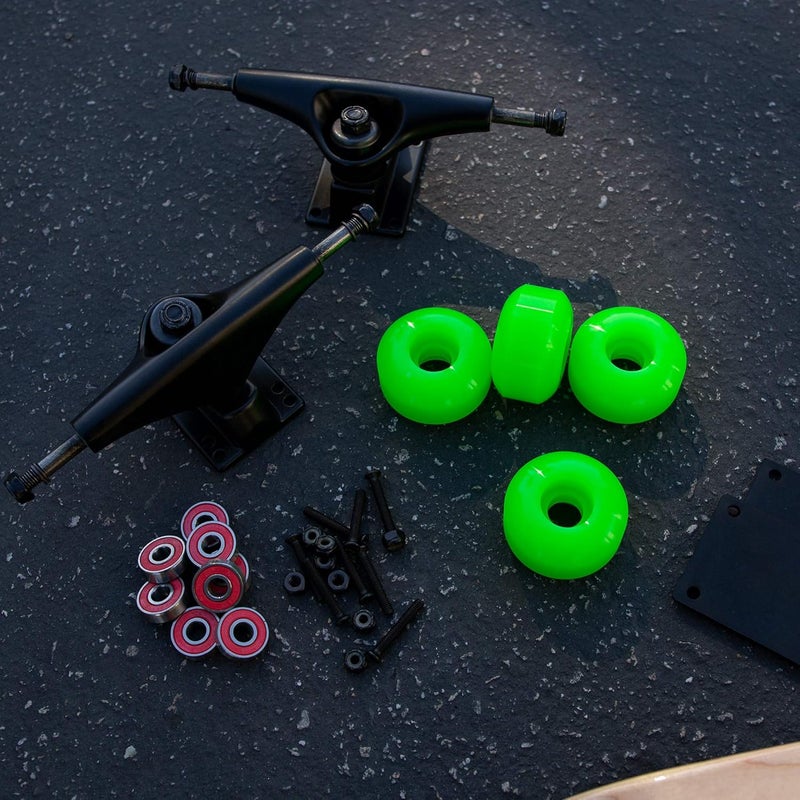 Cal 7 Skateboard Complete Combo with 139 mm Trucks, 52 mm Wheels, Bearings, Durable Skateboard Hardware Kit, Starter Set for Standard Skateboards - Image 3