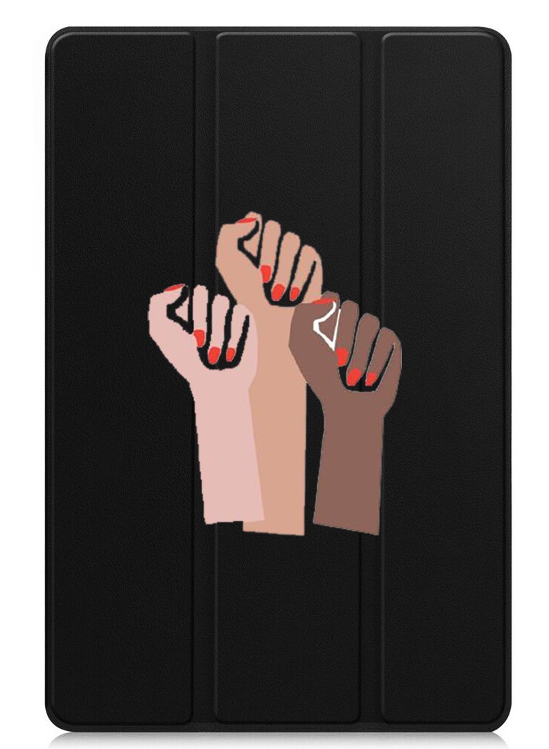 Theodor Protective Flip Case For Lenovo Xiaoxin Pad (2024) With Trifold Stand Auto Wake Sleep Shockproof Cover Girl power - Image 1