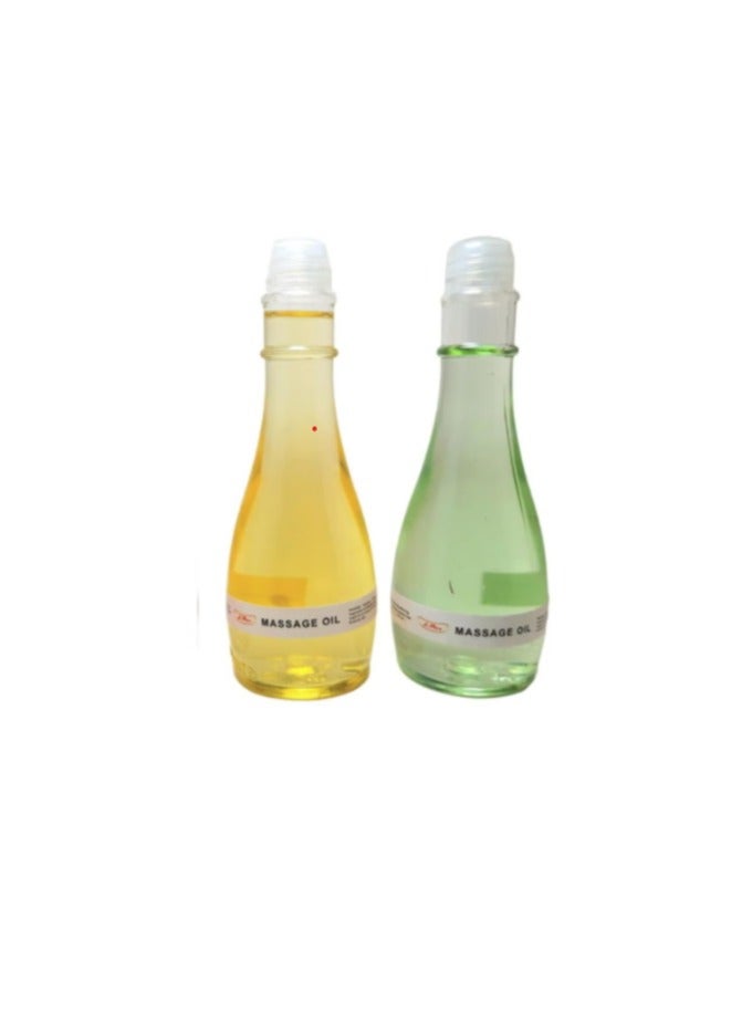 زيت مساج لتدليك الجسم 2 قطعه روايح مميزه