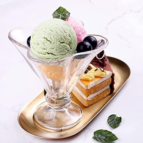 Red-RubbyEuropean 120 ml Paris Ice Cream Bowl, Dessert Cup for Sundae, Sweets,Snacks, Fruit, Pudding, Nuts or Dip, Serving Bowls Set of 3 Pcs Lead Free and BPA Free etc - Image 1