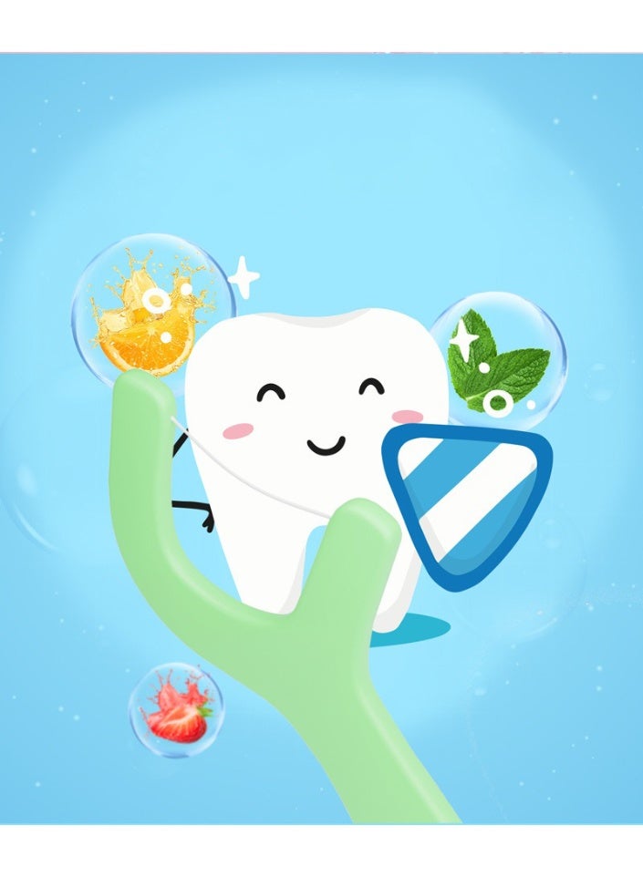 Dental Floss Picks for Kids, Animal-Shaped Picks, Anti-Slip & Shred-Resistant Design & Eco-Friendly Handle & Strawberry Flavor,4 Colors, Ideal for Ages 2+, 80 Count (Pack of 1) - Image 4