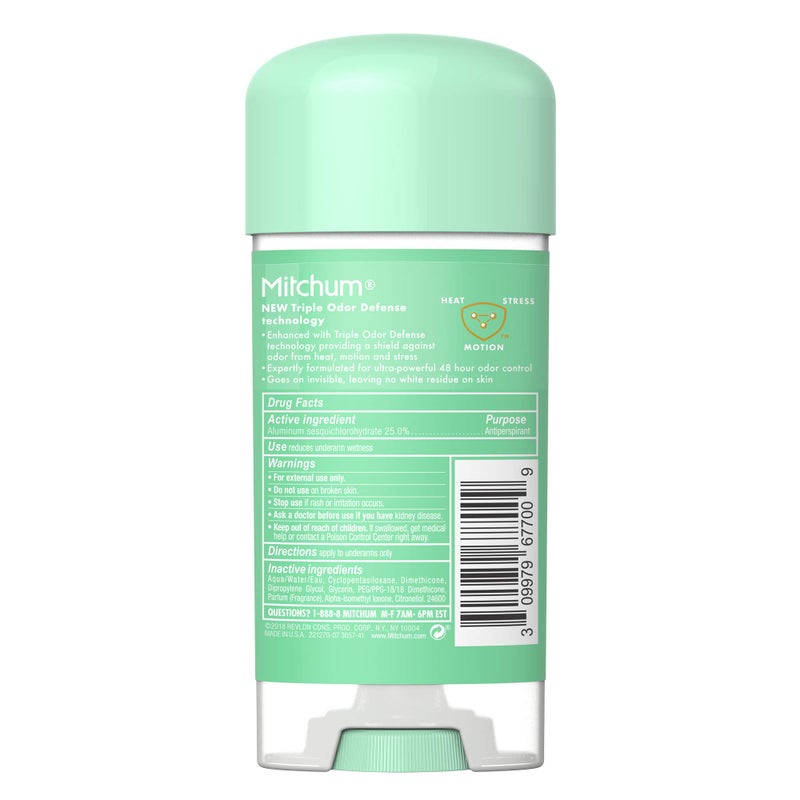 Mitchum Women Gel Antiperspirant Deodorant, Shower Fresh, 3.4oz. - Image 2