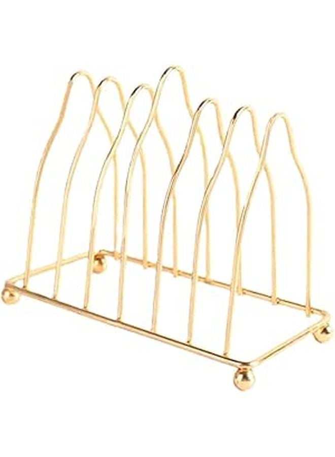 Wear Resistant Iron Plate Stand Organizer Kitchen Countertop Storage Rack for Plates Bowls - Image 1