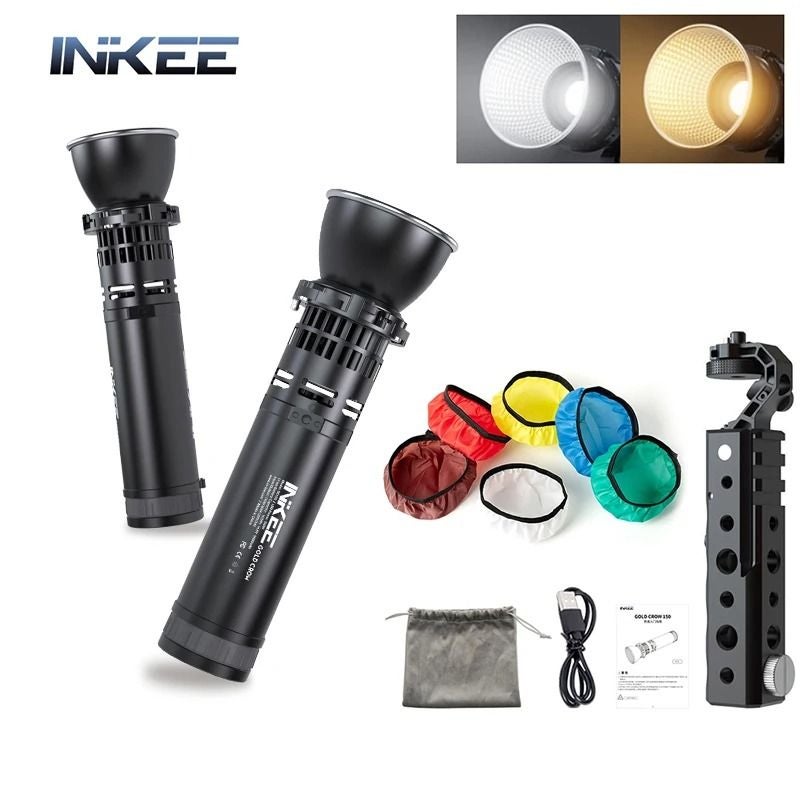 Inkee Gc150+ 150w LED Light with Soft Cloth, 2600k-6500k Waterproof Portable Fill Light for Outdoor Live Camping - Image 3