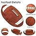 Wepop 18in Fluffy Football Pillow Plush Soft Football Pillows Sports Ball Pillow Stuffed Plush Toy Room Decoration and Gifts for Kids Boys Girls Football Fans - Image 4